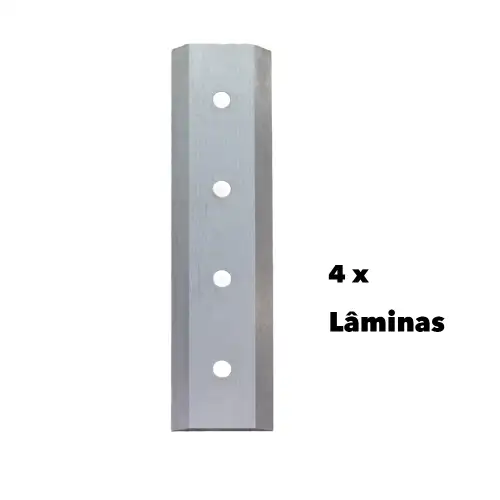 Kit 4 Lâminas c/Contra Lâmina p/Biotriturador Donker´s BT42S/BT42RS 